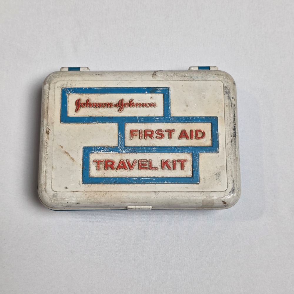 Johnson & Johnson First Aid Travel Kit Vintage with Case 1950s